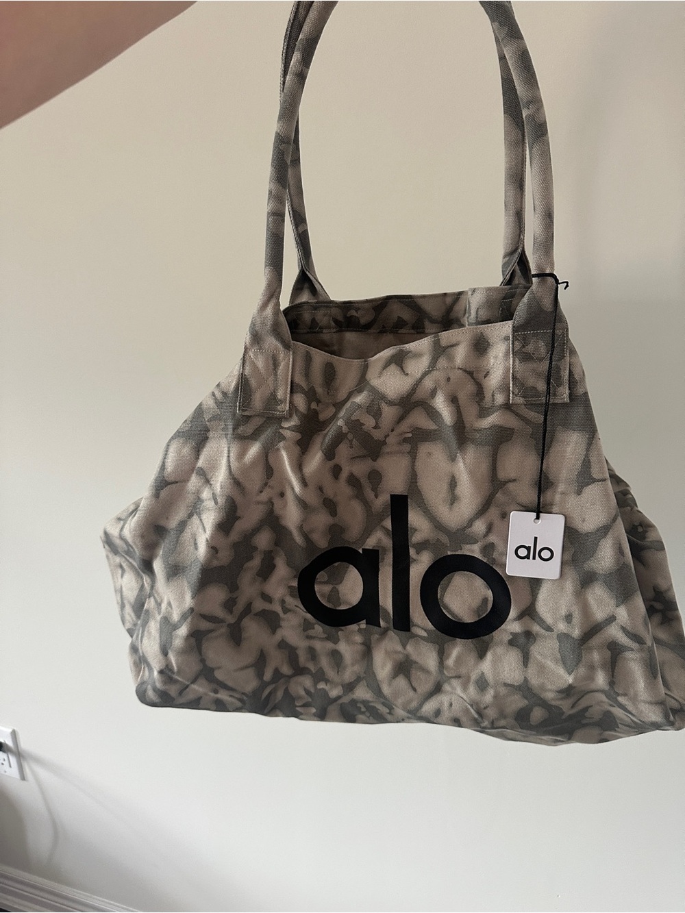 ALO Yoga Grey Tie-Dye Tote